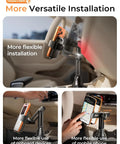 Upgraded Cup Holder Phone Mount With 360 Degree Swivel And Long Neck in car showing flexible installation with phone