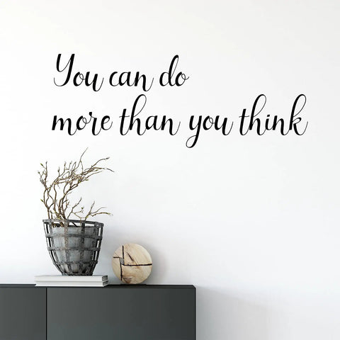 You can do more than you think quote from Set Of 7 Inspirational Quote Mirror Decals For Wall Art Featuring Be Amazing Today Be Awesome Today Hello Gorgeous Hello Beautiful You Can Do More Than You Think Smile It Looks Good On You Bedroom And Living Room Decor on wall