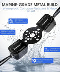 Dual Trim and Jack Plate Switch With Fingertip Blinker Style Bezel Control For Seastar Hydraulic Steering Compatible With Rack Safe T NFB Xtreme Tilt Helm Marine Grade Metal Easy Install