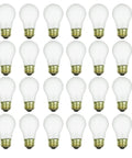 Incandescent A15 Appliance Bulb Pack, 15W, 70LM, E26 Medium Base, Fully Dimmable, Mercury Free 2600K Warm White Frost Finish, 24 Count