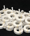 White Pre Cut Poly Strapping With Buckle One Half Inch By Seventeen Feet Heavy Duty 300 Lb Strength Pallet And Carton Securing 50 Straps