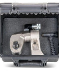 Heavy Duty Hydraulic Torque Wrench With 1 Inch Square Drive And Ergonomic Grip in a protective case, showcasing durable tools for industrial use.