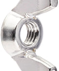Five Piece 6Mm Light Duty Wing Nuts For Cymbal Stands, silver wing nut for secure cymbal holding and easy adjustments.