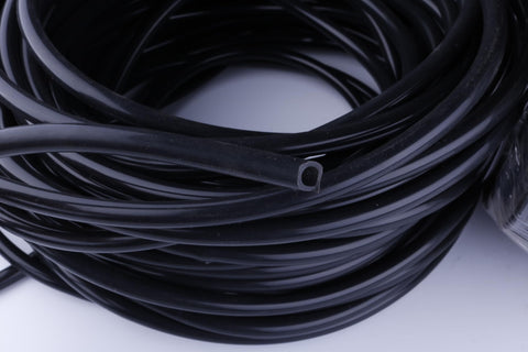 High Temperature Silicone Vacuum Line Tubing Hose One Eighth Inch ID Ten Feet For Auto Use Replacement Turbochargers Durable UV And Water Resistant Minus Seventy Six To Three Hundred Seventy Four Degrees Fahrenheit 3mm ID 7mm OD 2mm Wall coiled on white background