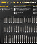 Mini 3.7V Cordless Electric Screwdriver Kit With LED Light 57 In 1 Magnetic Precision Screwdriver Set showing various bits
