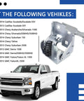 Heavy Duty Front Driver Side Lower Door Hinge Replacement For Chevy Silverado Tahoe Suburban And Gmc Sierra Yukon Cadillac Escalade close-up of hinge fitment details.