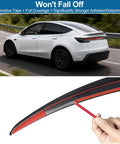 Precision Fit No Drill Rear Trunk Spoiler For Tesla Model Y Juniper 2025 2026 Upgrade showing installation detail with automotive tape.