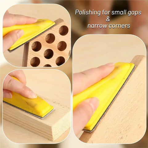 Kickin' It With 150pcs Premium Aluminum Oxide Sandpaper For Micro Sander Fine Polishing Sheets Wet Dry Use Hand Polisher Woodworking Trim Custom Cuts on small gaps and narrow corners.