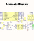Schematic diagram for Ultrasonic Obstacle Avoiding DIY Car Kit For Teens And Newbies - Smart Robot Electronics Project