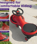 Tot Approved Kid Wiggle Ride On Car Battery Free Twist And Go Steering Play Vehicle builds balance with wide seat and smooth edges.