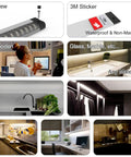 Under Cabinet LED Light Bar Kit Six Pack 12 Inch Plug In Dimmable Lighting in different home settings and installation methods