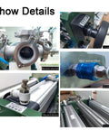 Close-up details of Semi Automatic Horizontal Pneumatic Bottle Filler Machine For Liquids Creams Cosmetics And Sauces With Zero Drip Hassle, showing parts and adjustments.
