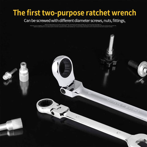 Ratchet Spanner Set Chrome Vanadium Steel Wrench Kit For Car Repair And Home Garage Hand Tool Set And Key Set Blue Finish