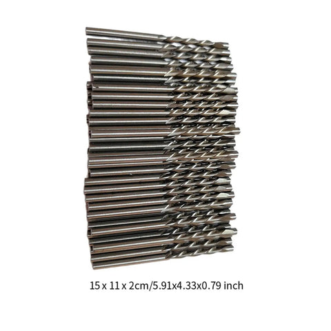 50 Piece Drywall Drill Bit Set With One Eighth Inch Shank And Three Quarters Inch Cutting Depth Guide Point Bits For Power Tools Pro Grade Heavy Duty Kit For Pros And DIYers Home Projects, stacked steel drill bits, 15 x 11 x 2 cm