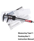 Six Inch Digital Caliper for Precise DIY and Machining, with plastic case, manual, and one caliper shown