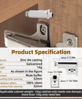 25 Pack Soft Close Cabinet Door Dampers For Framed Or Frameless Cupboards With Hidden Self Closing Hinges Lay Down Easy Smooth Ride Bulletproof Hardware Set, zinc die casting mute buffer specifications.