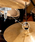 Close-up of M6x15mm zinc alloy cymbal stand wing nut screw from Pack of Two Drum Set Hardware Guards.