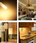 G4 Bi Pin LED Bulb 2W Equal To 20W Warm White 3000K lighting in various indoor settings, including kitchen and living room