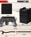 FLKQC Heavy Duty Furniture Movers Sliders Set With Lift Tool And Non Slip Pads For Moving Couches And Appliances Easy Glide Pads dimensions chart.