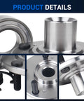 Pair Front Wheel Bearing And Hub Assembly For Honda Accord 1998-2002 Acura TL 1999-2003 Acura CL 2001-2003 Non ABS 5 Lug Replaces HA590502 BR930590K showing product details