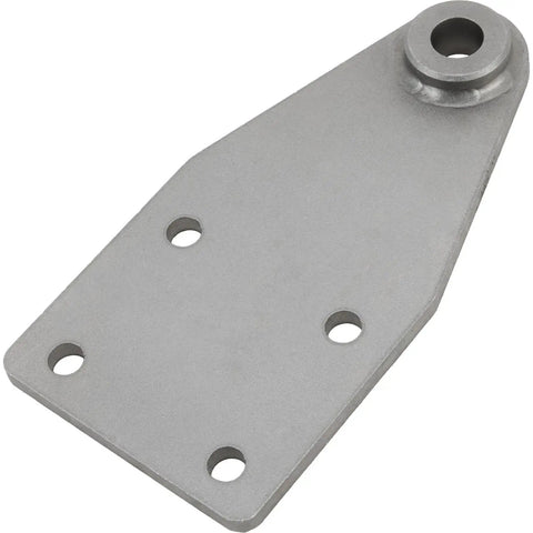 Bolt-On Radius Rod Frame Bracket Set For Hairpin Or Radius Rod Suspension, Steel Chassis Mounts With 3/8 Inch Mount Holes, Hot Rod Street Rod Front Suspension Brackets Pair, gray steel plate