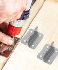 Installing Stainless Steel Butt Cabinet Hinges With Adjustable Functionality And 4mm Hole Diameter For DIY Ready Furniture Doors
