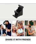 Heavy Duty Ball Bearing Door Hinges 2 Pack for Folding Furniture Stainless Steel Table Leg Hinge Replacement, black hinge close-up