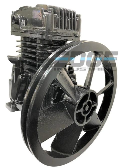 Heavy Duty Single Stage Cast Iron Air Compressor Pump For 2HP To 5HP Engines. Includes Free Filter And Flywheel. Max Pressure 140 PSI With Robust Metal Housing For Reliable Power