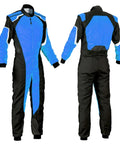 Front and back view of Lightweight Go Kart Racing Suit For Adults, Breathable Motorsport Driving Gear For Men And Women