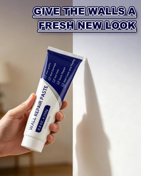 Upgraded Drywall Repair Kit With Scraper For Quick Drying Wall Mending Paste That Fills Holes Cracks And Dents in hand