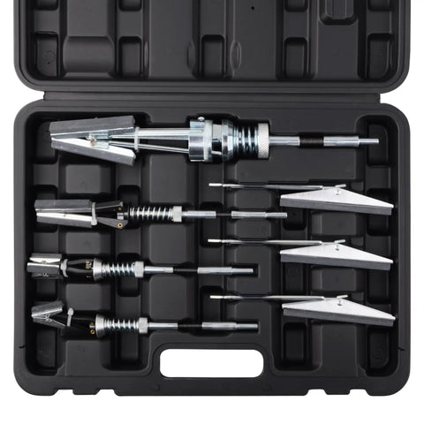 Shop Grade Adjustable Cylinder Honing Tool Kit For Smooth Motor Rebuilds And Precision Bore Finishing With Multiple Mandrels in black case.