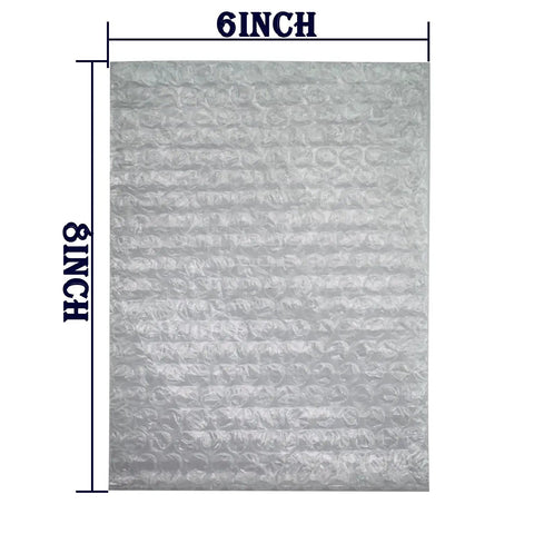 Clear Double Wall Bubble Pouches 6 By 8 Inch 200 Pack Cushioning Bags For Moving And Shipping Fragile Dishes Glassware Plates