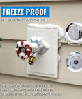 Frost Free Sillcock 8 Inch Length Anti Siphon Hydrant with visible anti-siphon valve on exterior wall application.