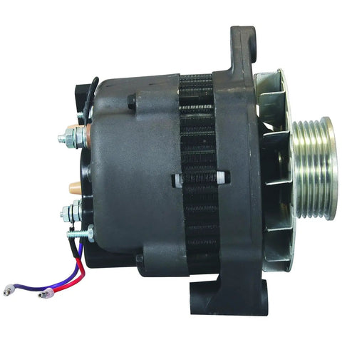 Side view of 65 Amp SAE J1171 Marine Alternator Upgrade for Beefed Up Output Power Replacement Part Compatible With Mando Marine