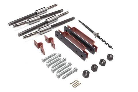 Three Tree Fort Hardware Kit For Backyard Treehouse System With Sturdy Attachments And Supports Kid Friendly Playhouse Build Inspired By Treehouse Masters Easy Install Between Three Trees