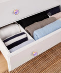 White dresser with 4 Pack Abstract Art Fluid Cabinet Knobs Round One And A Quarter Inch Dresser Drawer Pulls
