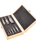 9 Piece Jumbo Screw Extractor Set For Removing Broken Screws Bolts Studs And Pipes Pro Grade Heavy Duty Durable Construction