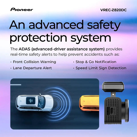 Dual Dash Cam For Your Ride Front And Rear, 4K Front And 1080P Rear, AI ISP Starvis Night Vision, ADAS Alerts, Built In GPS display