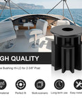 Heavy Duty Boat Seat Pedestal Bushing Adapter For Hi Lo Two And Three Eighths Inch Post Replacement black marine composite bushing on boat seat pedestal