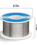 63/37 Tin Lead Rosin Core Solder Wire For Circuit Boards And Electrical Repairs, 0.8mm Diameter, 2.0 Percent Flux, reel view