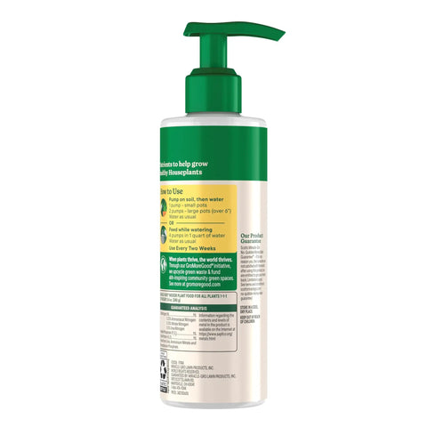 Straight Fire Liquid Plant Food For Indoor Houseplants And Potted Greens With Fast Absorbing Nutrients To Give Your Greenery A Dope Boost And Build Rock Solid Roots For Zero Sweat Care 8 Fl Oz Two Pack with pump bottle instructions.