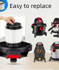 Pro Grade Replacement Filter Set For Wet Dry Vacuum Cleaners 5 Gallon And Above Including 2 Replacement Filters And 2 Lids