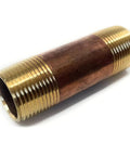 Lead Free Brass Long Nipple Three Quarter Inch By Three Quarter Inch 3 Inch Length Male NPT Pipe Fitting For Plumbing Projects