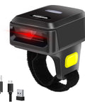 Ring Bluetooth Barcode Scanner Portable 3 In 1 Wireless 2 4Ghz And USB Wired For Windows Mac OS Android Wearable Finger Ring Mini Barcode Scanner
