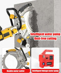 Heavy Duty 3500W Electric Wet Cut Wall Saw Machine With 300Mm Cutting Depth And Integrated Water Pump cutting through concrete.