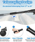 Telescoping Extension Handle For Transom Mount Trolling Motors And Hand Control Outboards Universal Fit with adjustable length