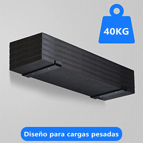 Beefy 6 Inch J Shelf Brackets Four Pack Heavy Duty Shelf Supports with wood shelf, cold rolled steel, supports 40kg