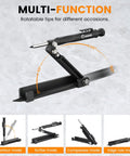 Handy Multi Function Scribing Tool for Woodworking and Metalworking Adjustable Aluminum Alloy Scribe with Deep Hole Pencil Holder Lockable