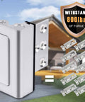 Door Reinforcement Lock Two Pack Heavy Duty Home Security Lock That Withstands Up To 800 Lbs Kid Proof Top Door Latch