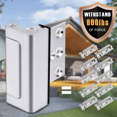 Door Reinforcement Lock Two Pack Heavy Duty Home Security Lock That Withstands Up To 800 Lbs Kid Proof Top Door Latch